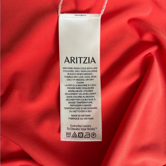 Wilfred high-neck tank, medium, orange (Aritzia) - Picture 6 of 7